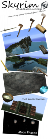 Пак текстур Skyrim Texture Pack [256x][1.2.5]