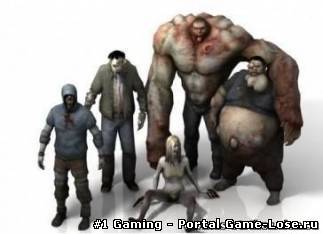 Модели зомби из Left4Dead